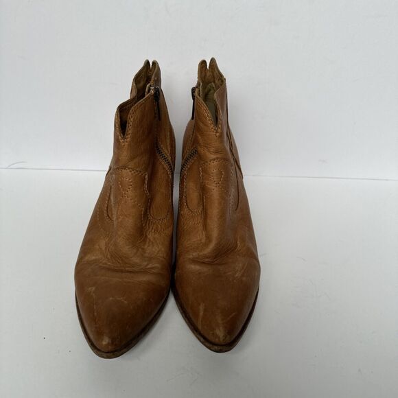 Frye Reina Western Desert Leather Bootie Size 8.5 - Picture 2 of 10